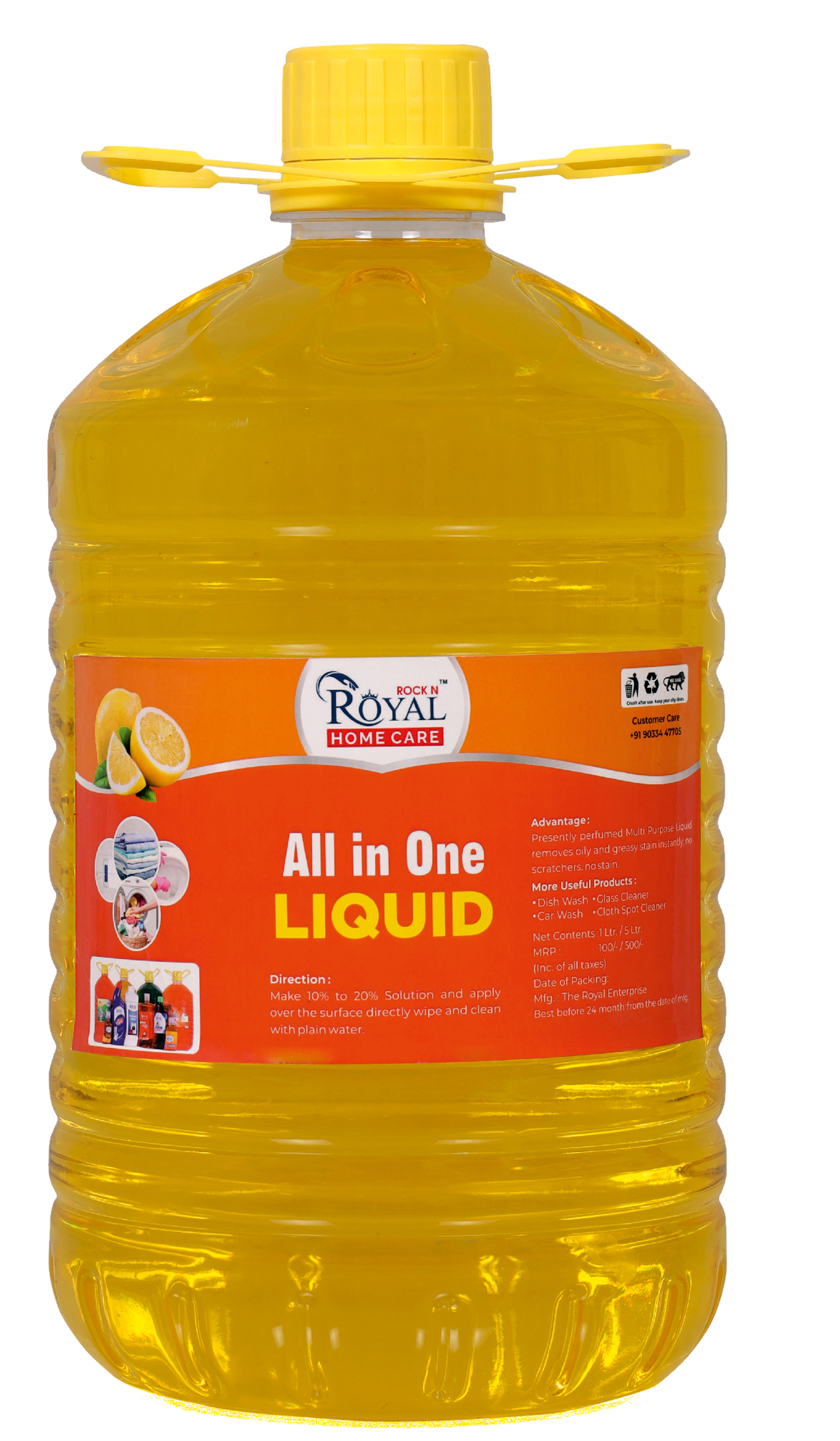 5000 ML DISHWASH LIQUID YELLOW